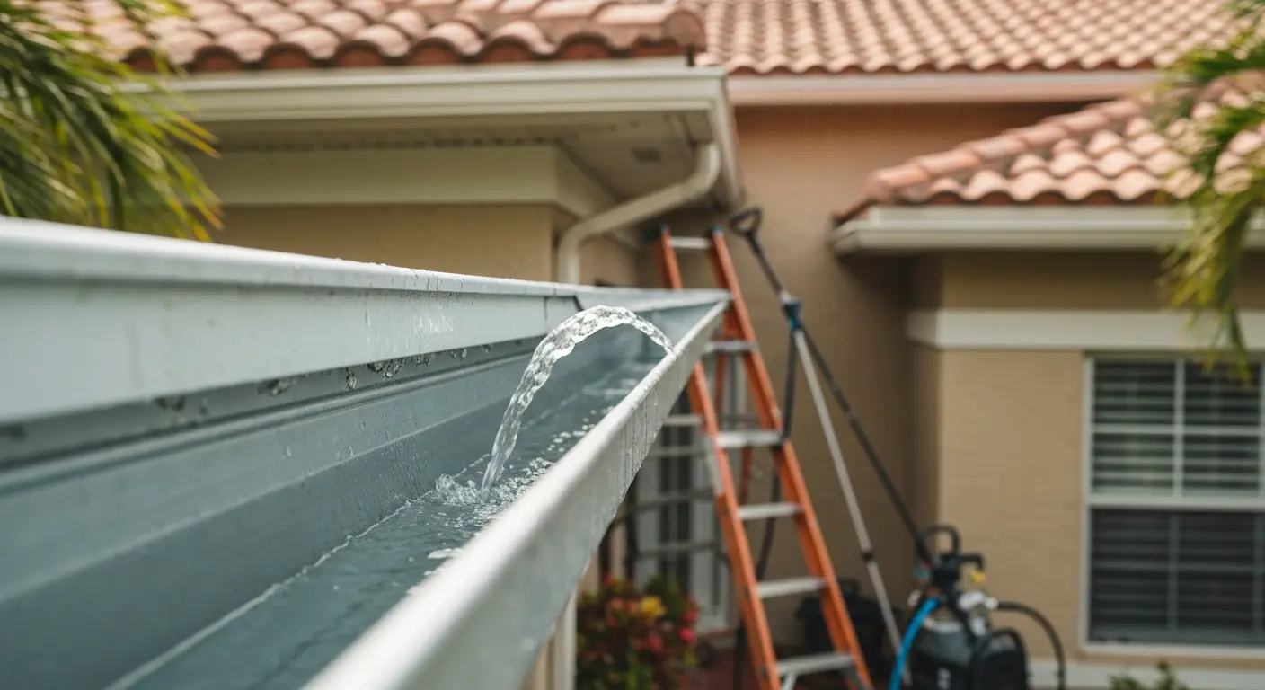 Residential gutter cleaning St Petersburg