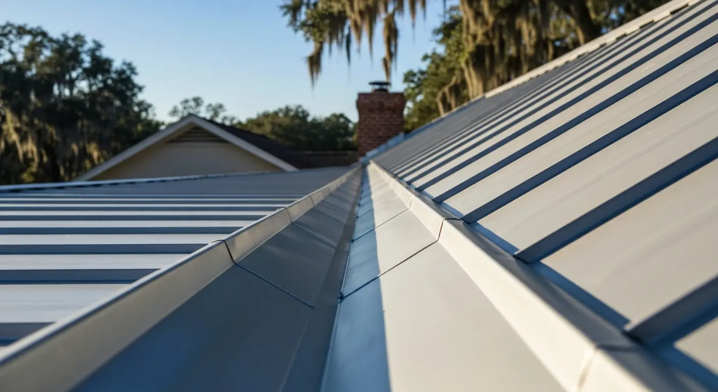 Metal roof installation in Ocala