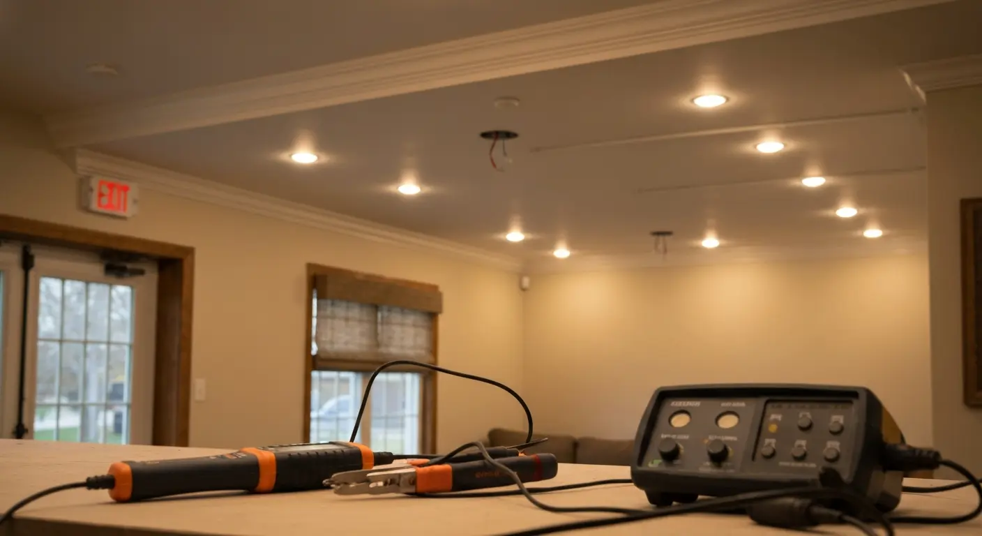 Lighting repair work