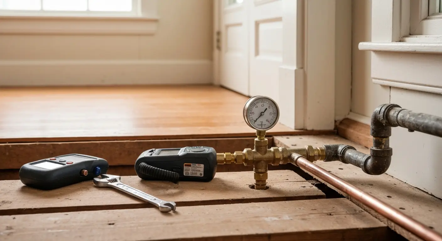 Plumbing inspection on island home