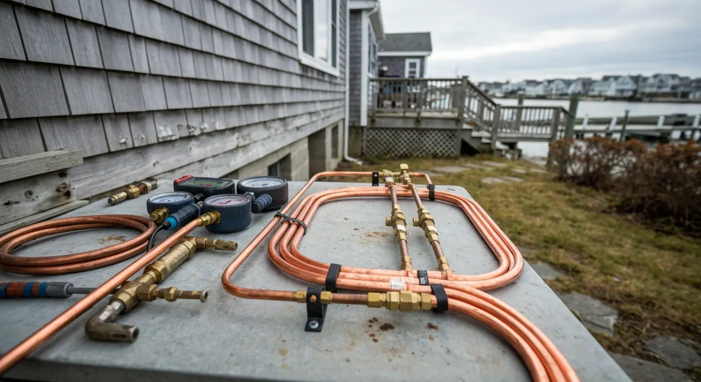 Heat pump refrigerant service