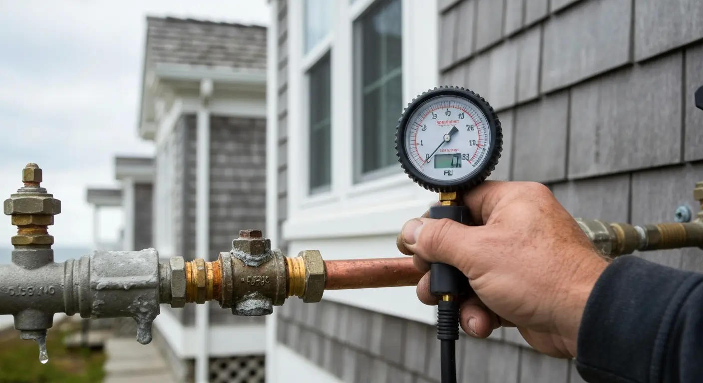 Coastal water pressure check