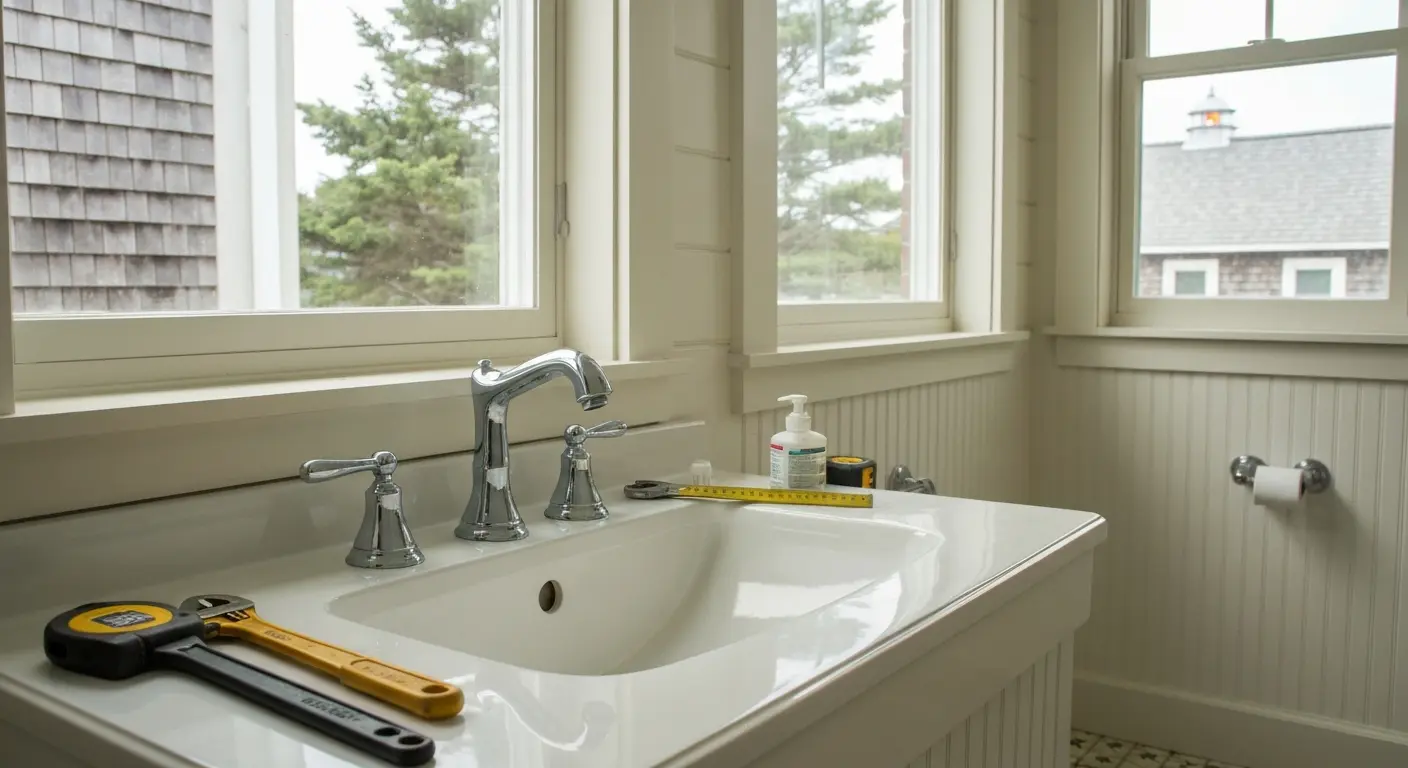Bathroom fixture installation