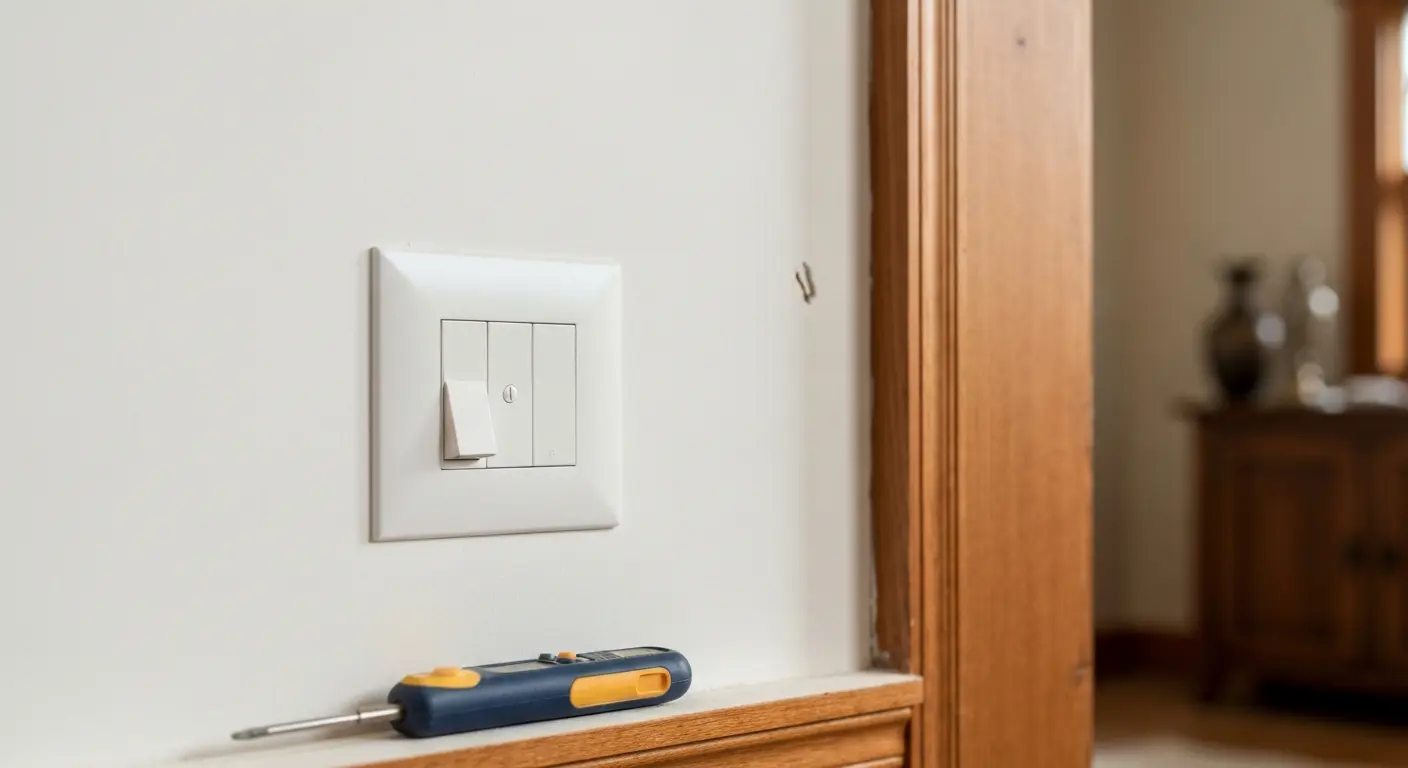 Light switch installation