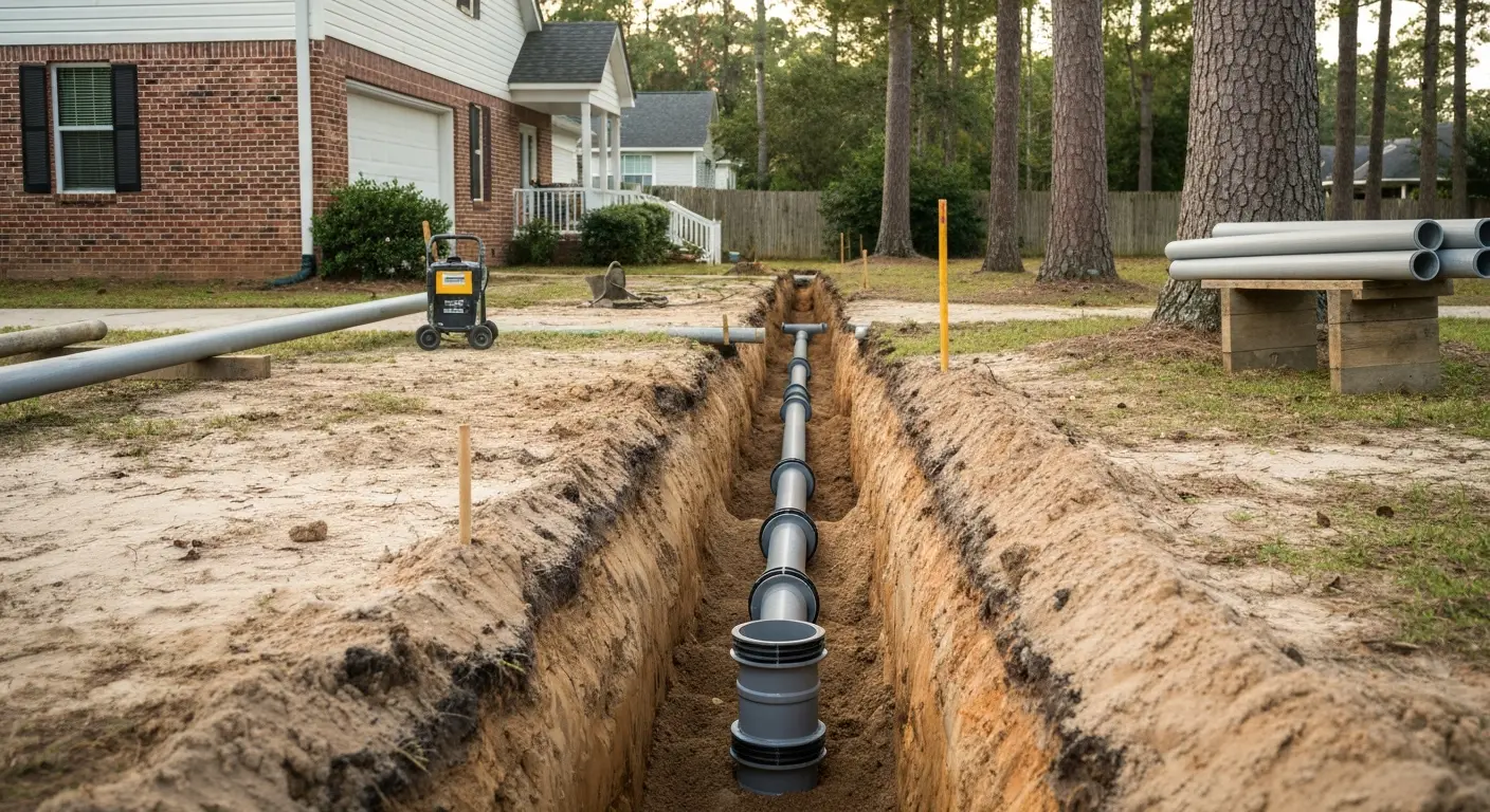 Water line leak detection