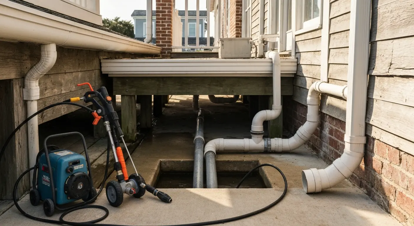 Drain cleaning service