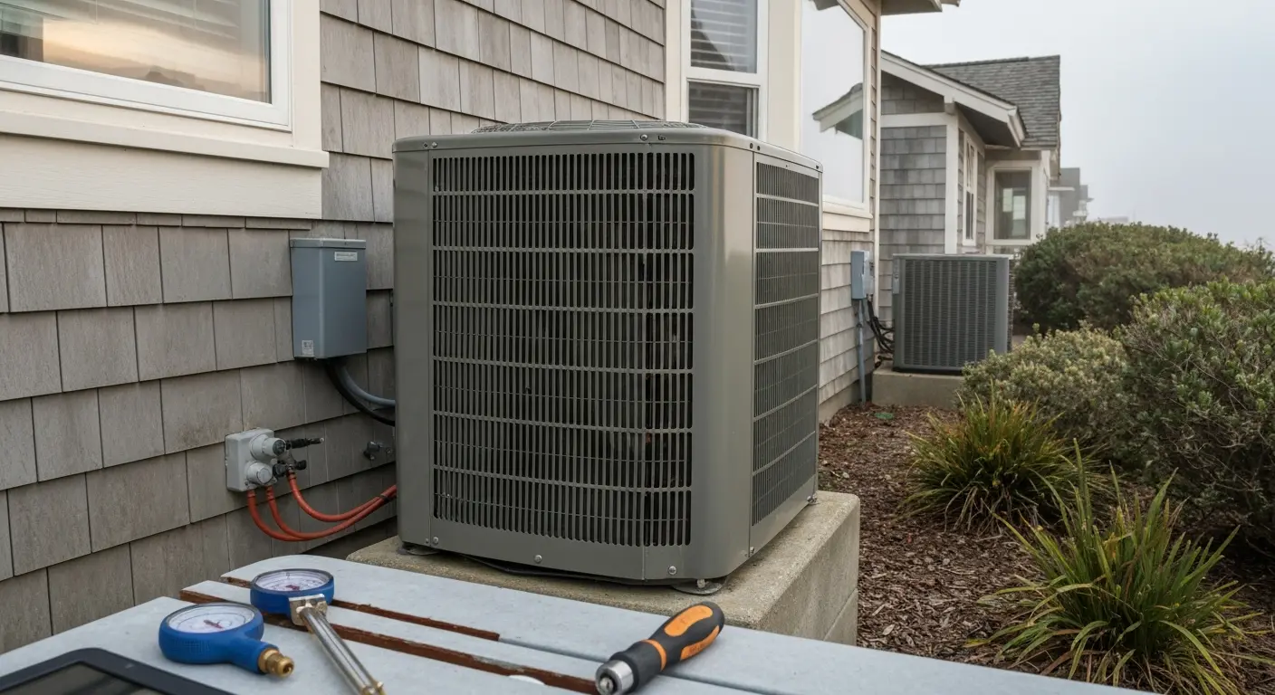 HVAC maintenance at coastal property