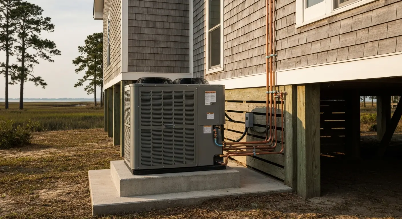 Heat pump installation in Morehead City