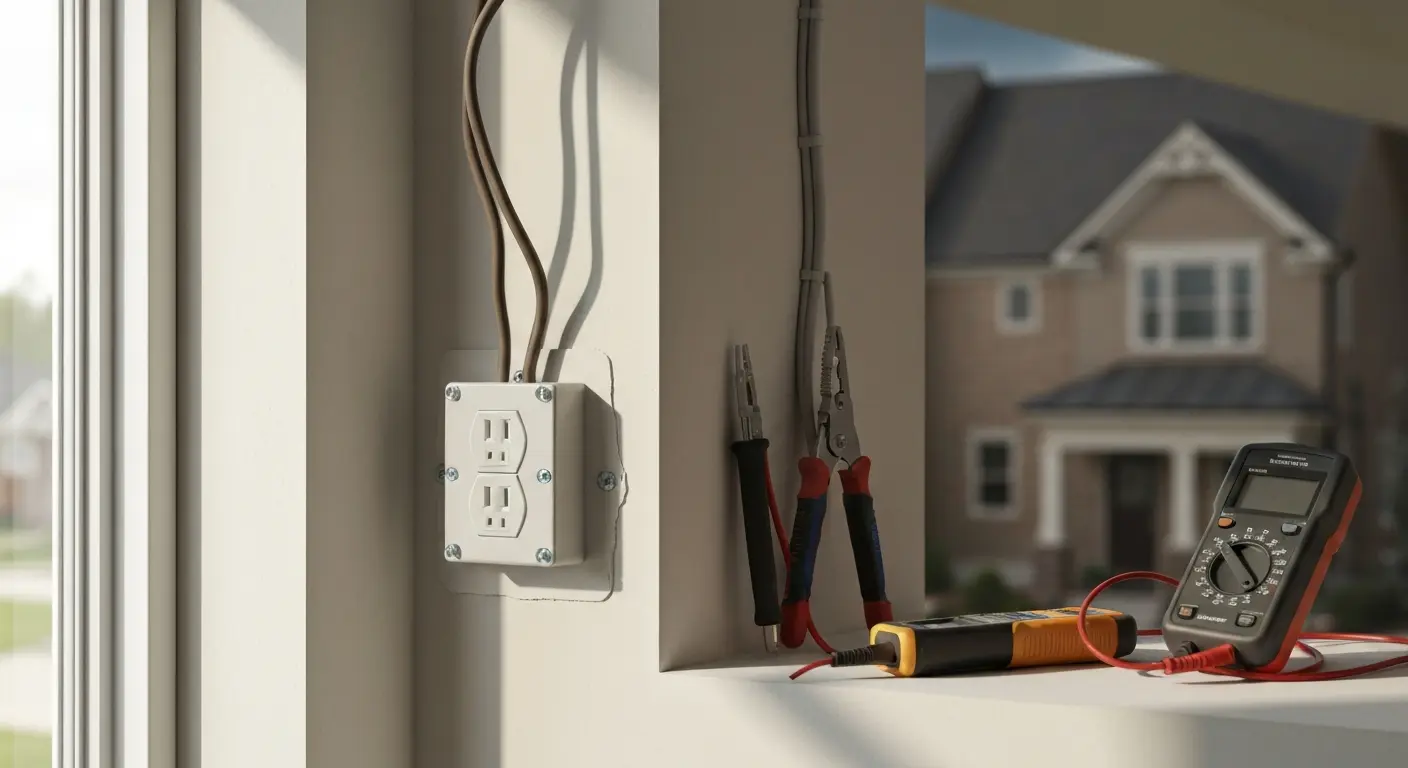 High-voltage outlet installation