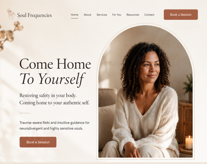 Holistic Healing Landing Page Redesign, Funnels
