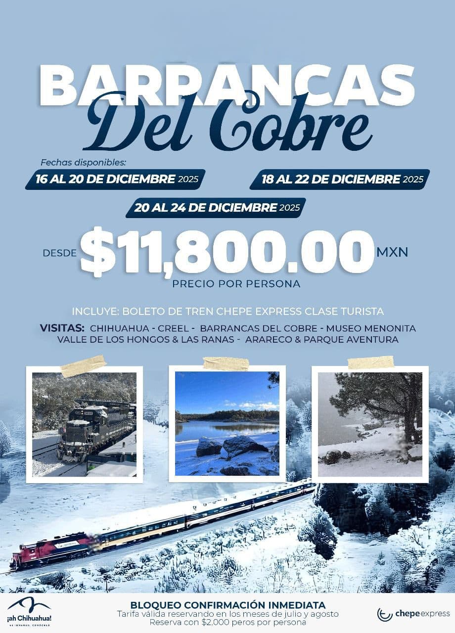Paquete Barrancas del Cobre