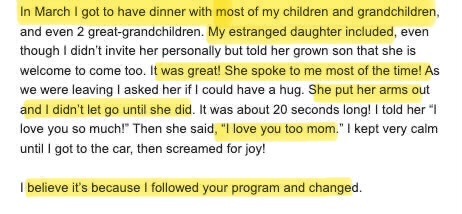 Parent testimonial