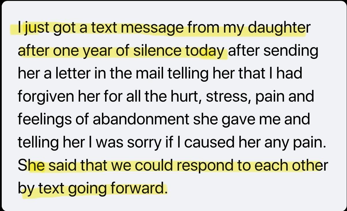 Parent testimonial