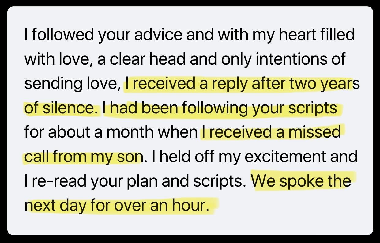 Parent testimonial