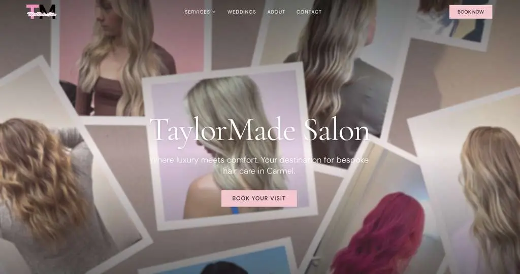 TaylorMade Salon website preview