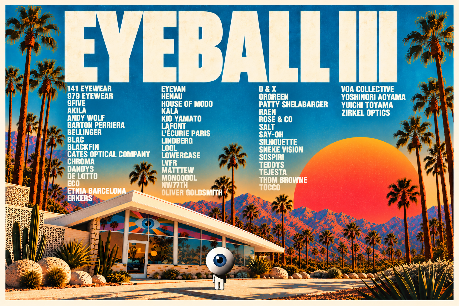 EYEBALL III — January 22–24, 2027, Ace Hotel & Swim Club, Palm Springs, California. The Lineup.