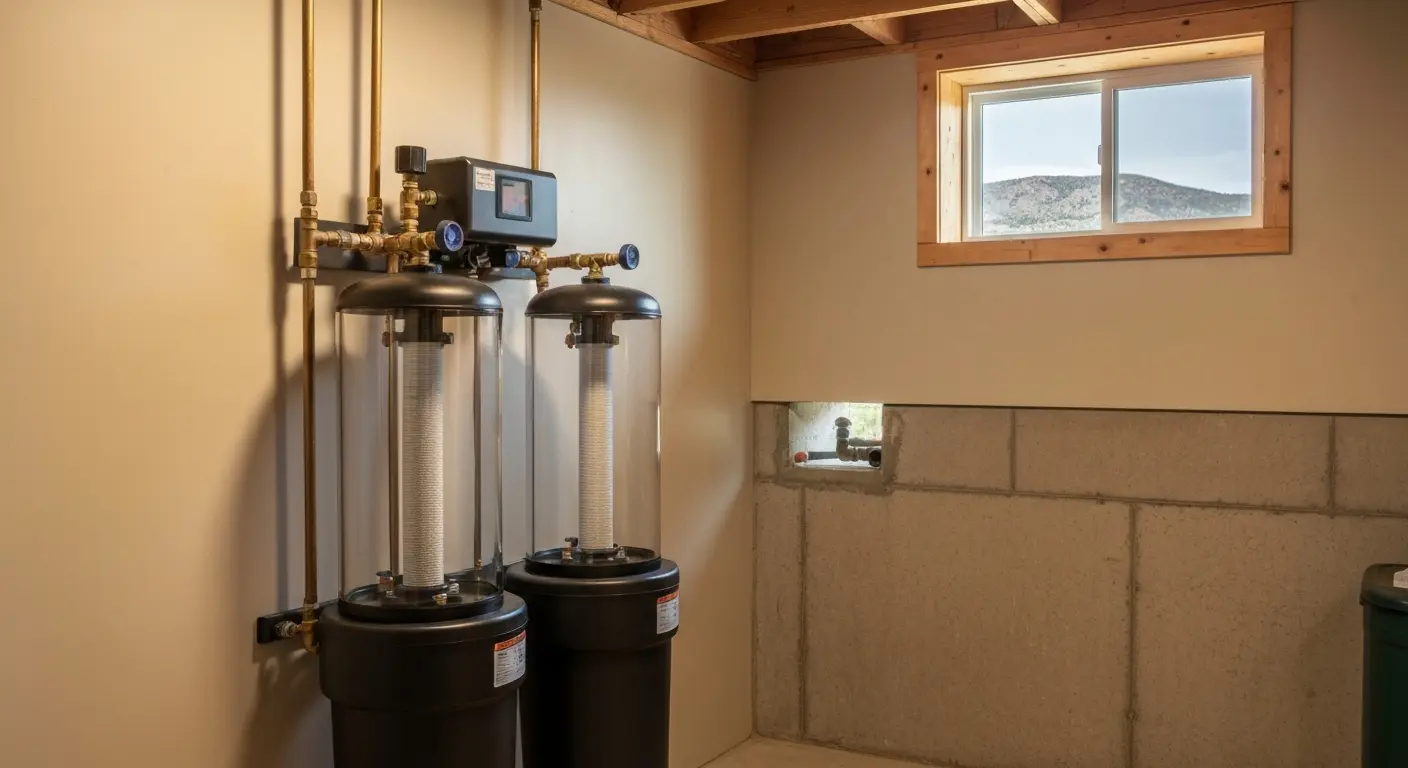 Water softener ion exchange diagram