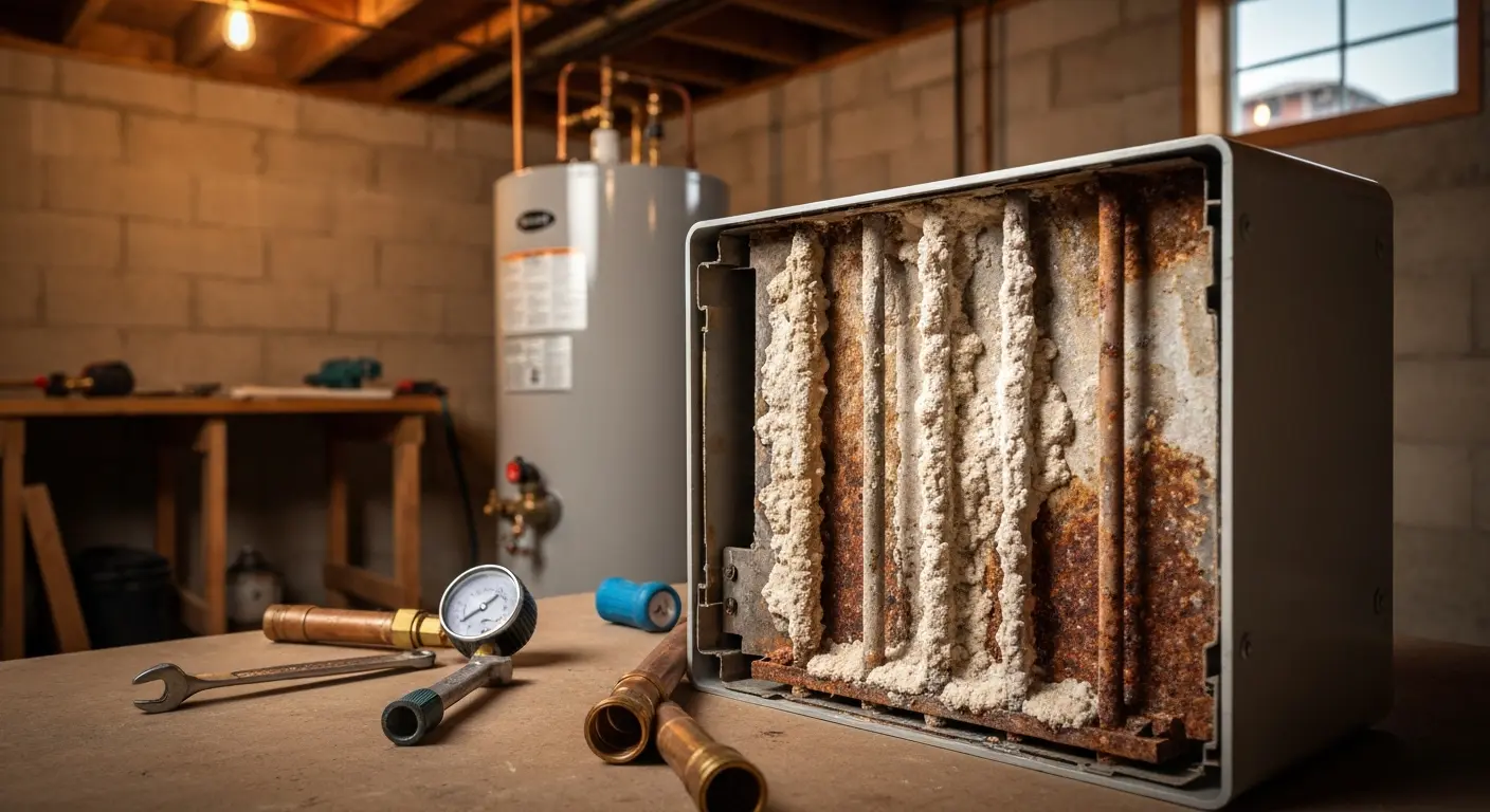 Water heater corrosion from hard water