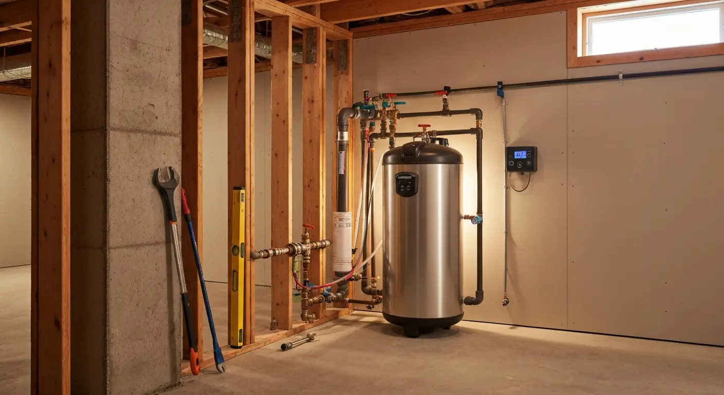 Water softener system installation