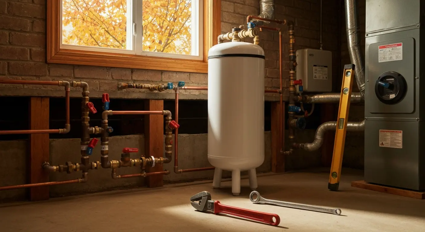 Water softener installation