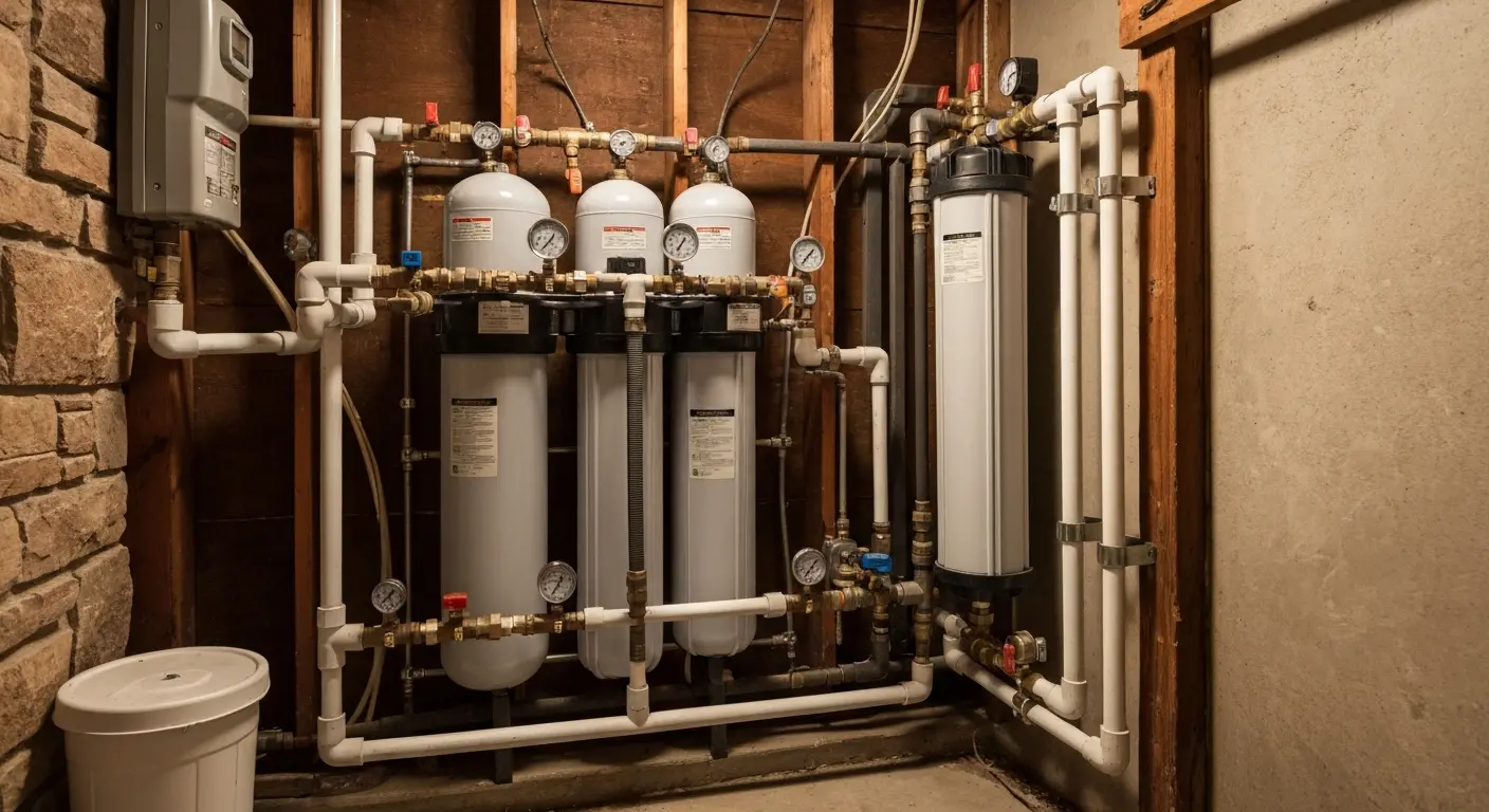 Multi-stage water filtration system