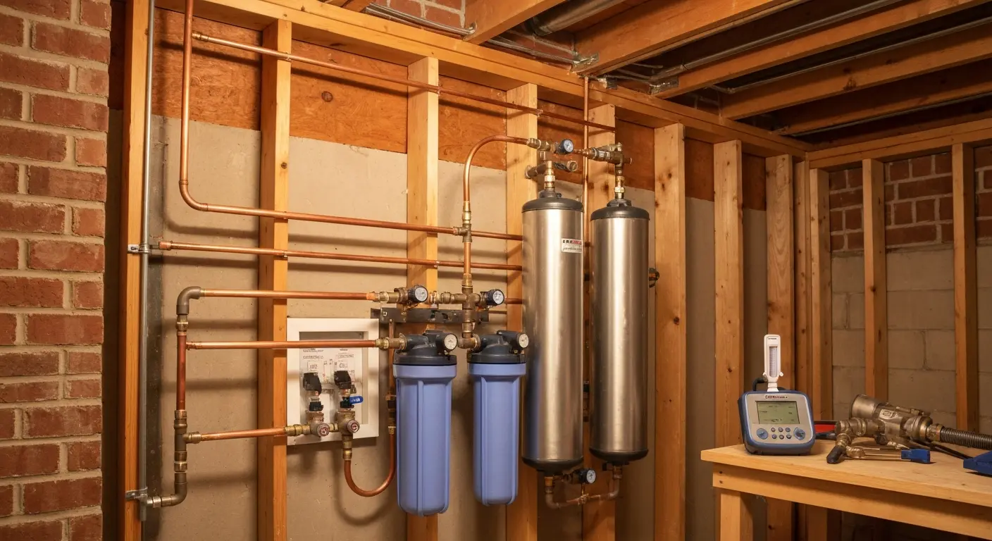 Salt-free water conditioning system