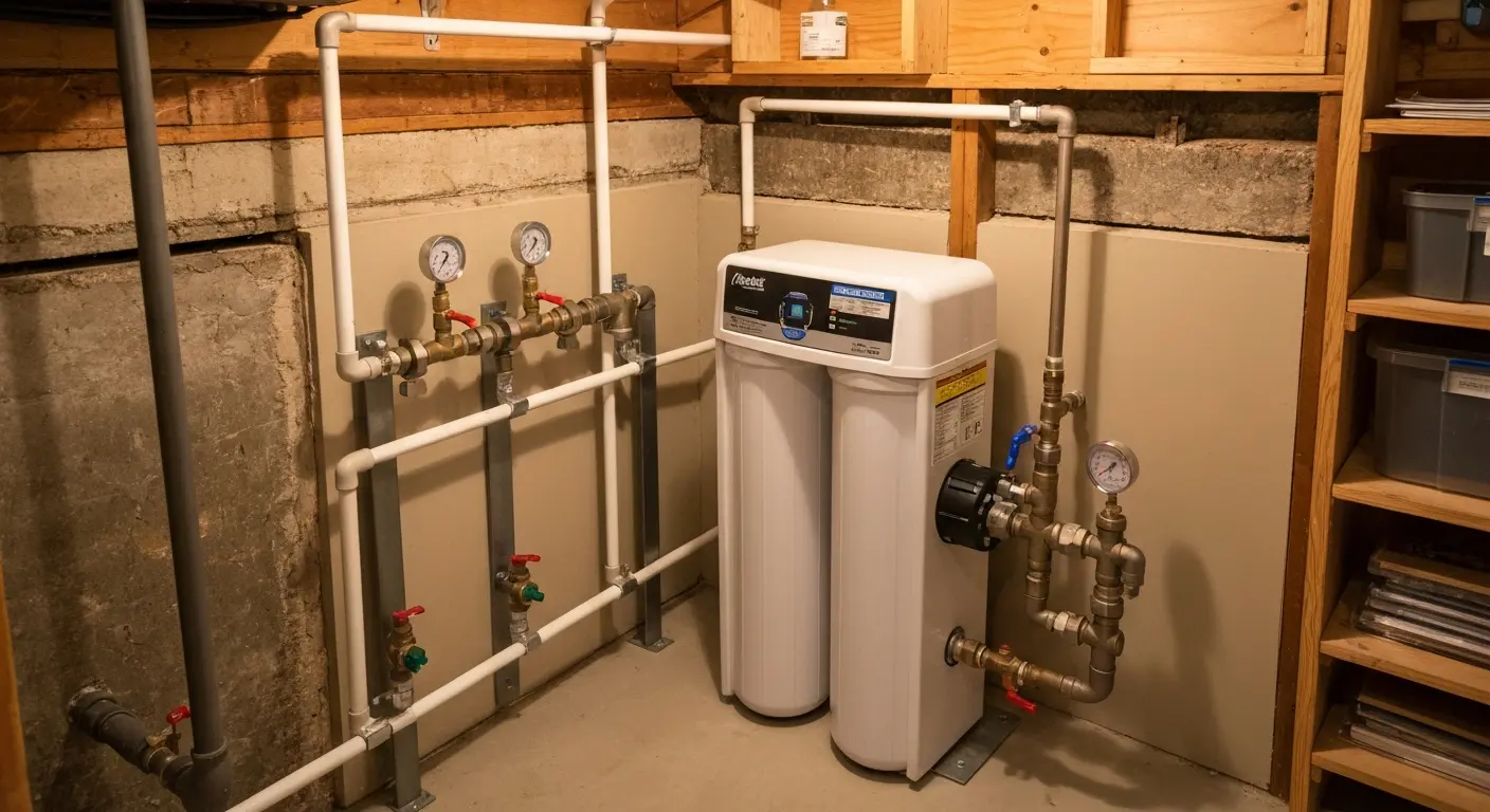 Dual-function softener filter system
