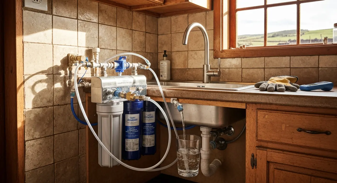 Alkaline remineralization filtration