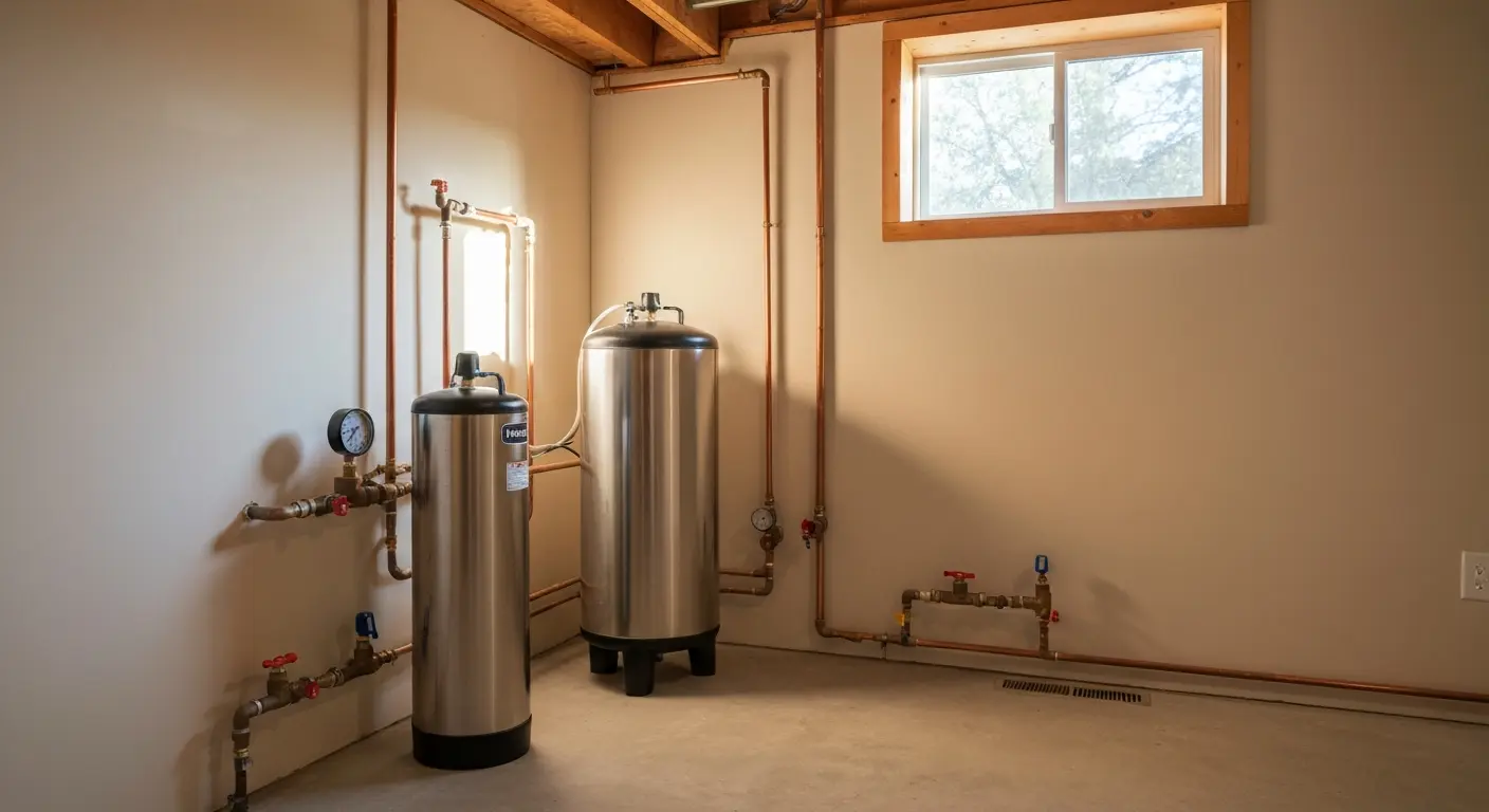 Water softening equipment installed in Greeley home