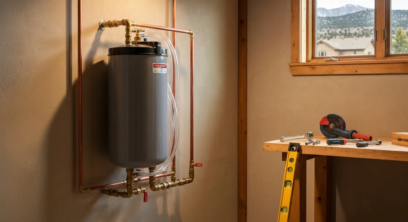 Water softener installation in Loveland home
