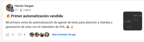 Testimonio · primera solución implementada
