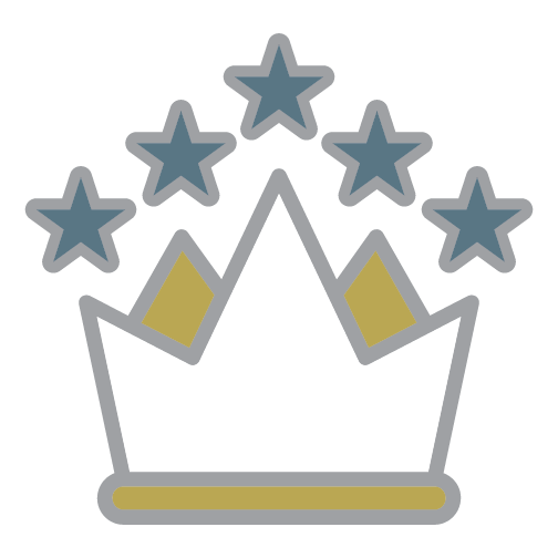 Crown with stars icon