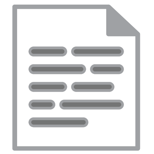 Paper icon with paragraph