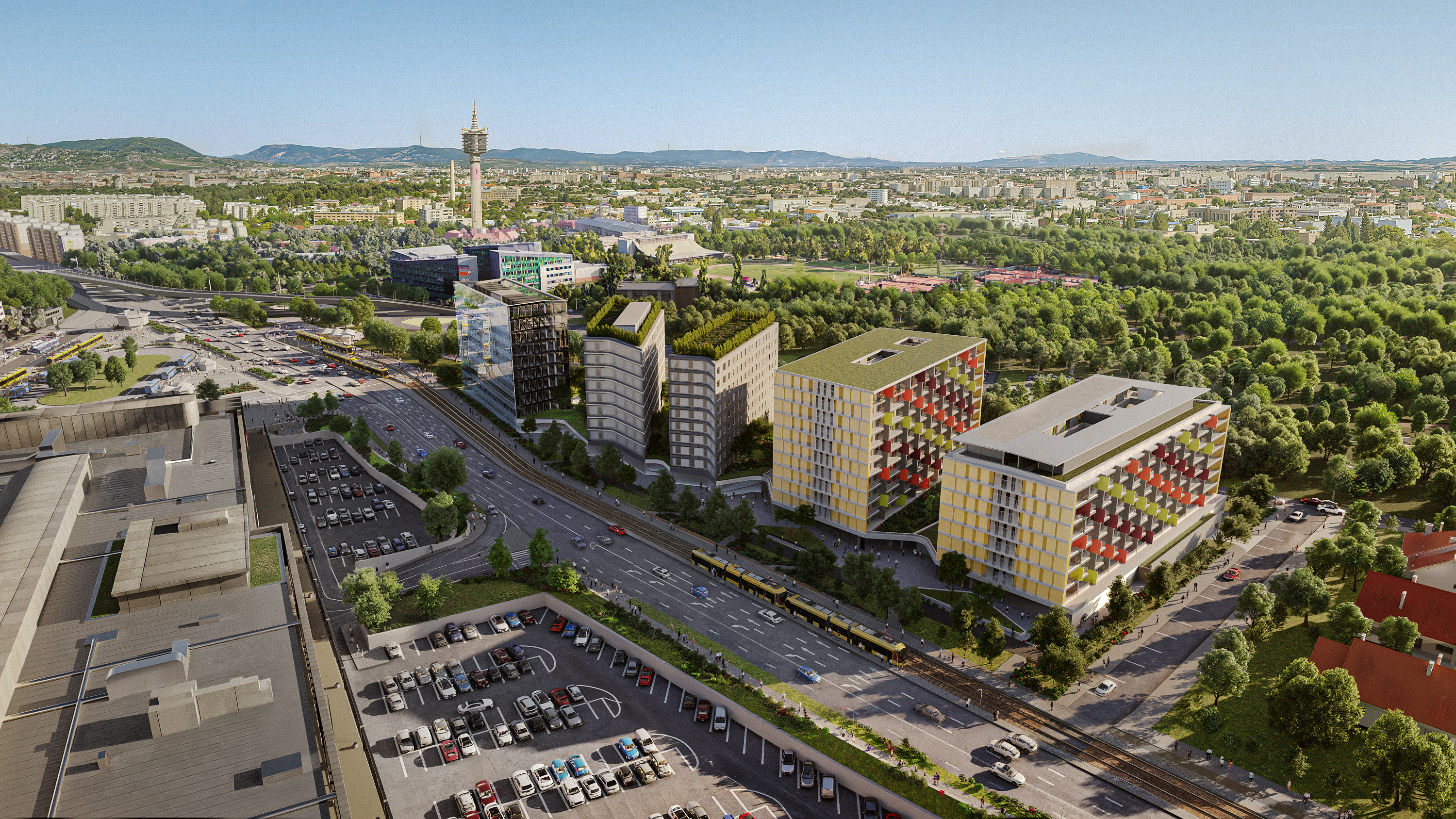 A projekt a Határ úti csomópontnál