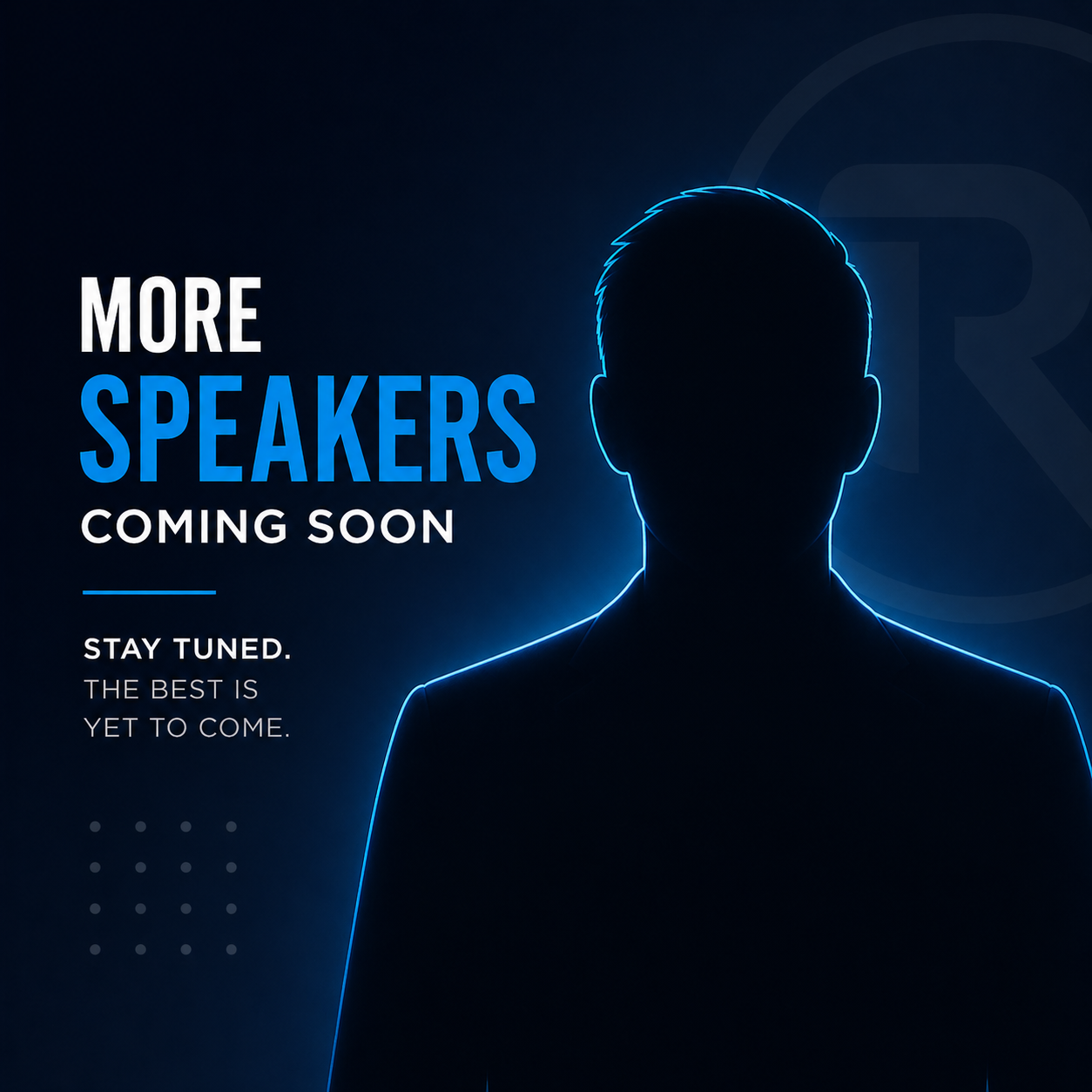 More speakers announcing soon