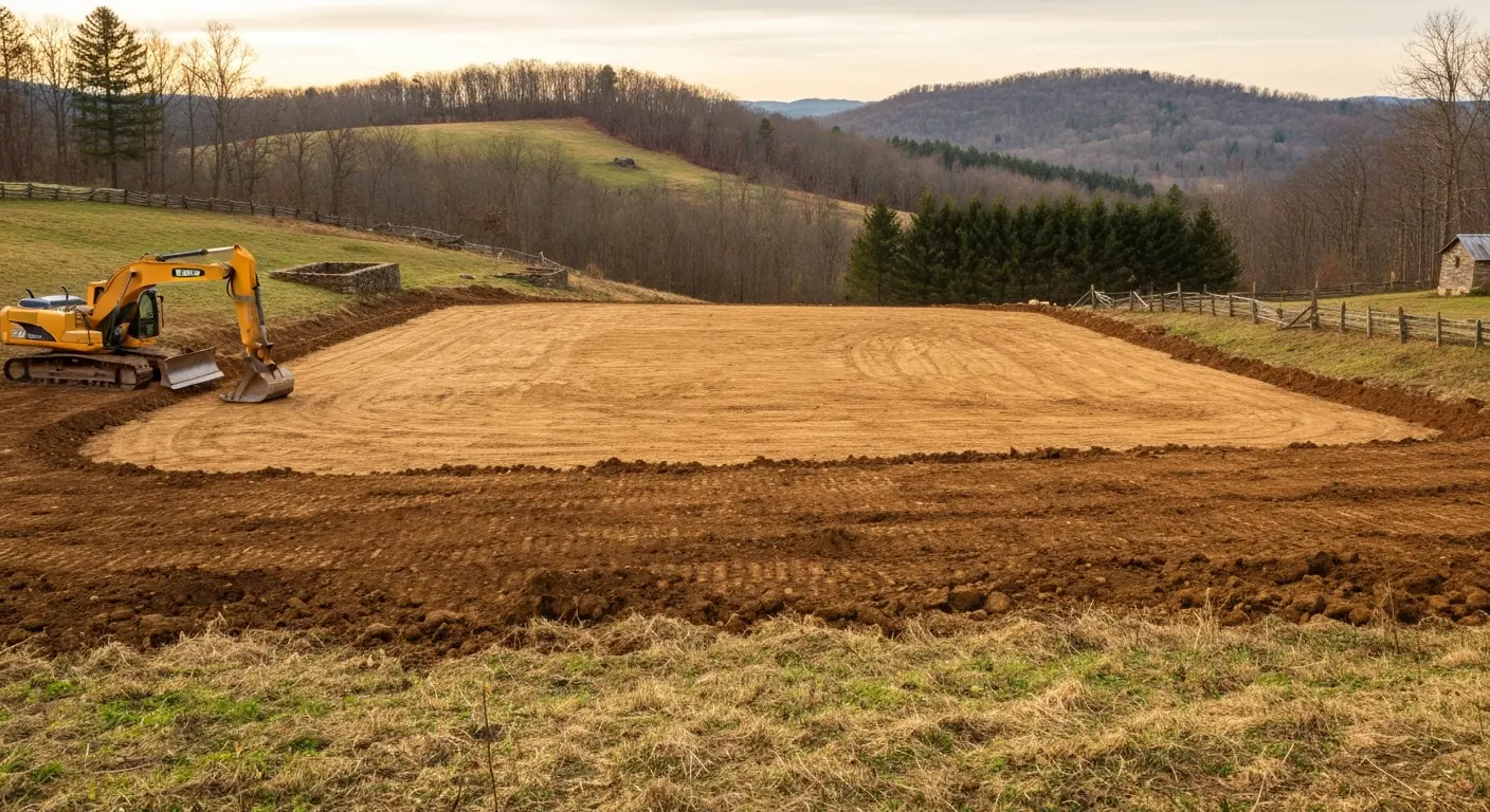 Land clearing in Bedford County