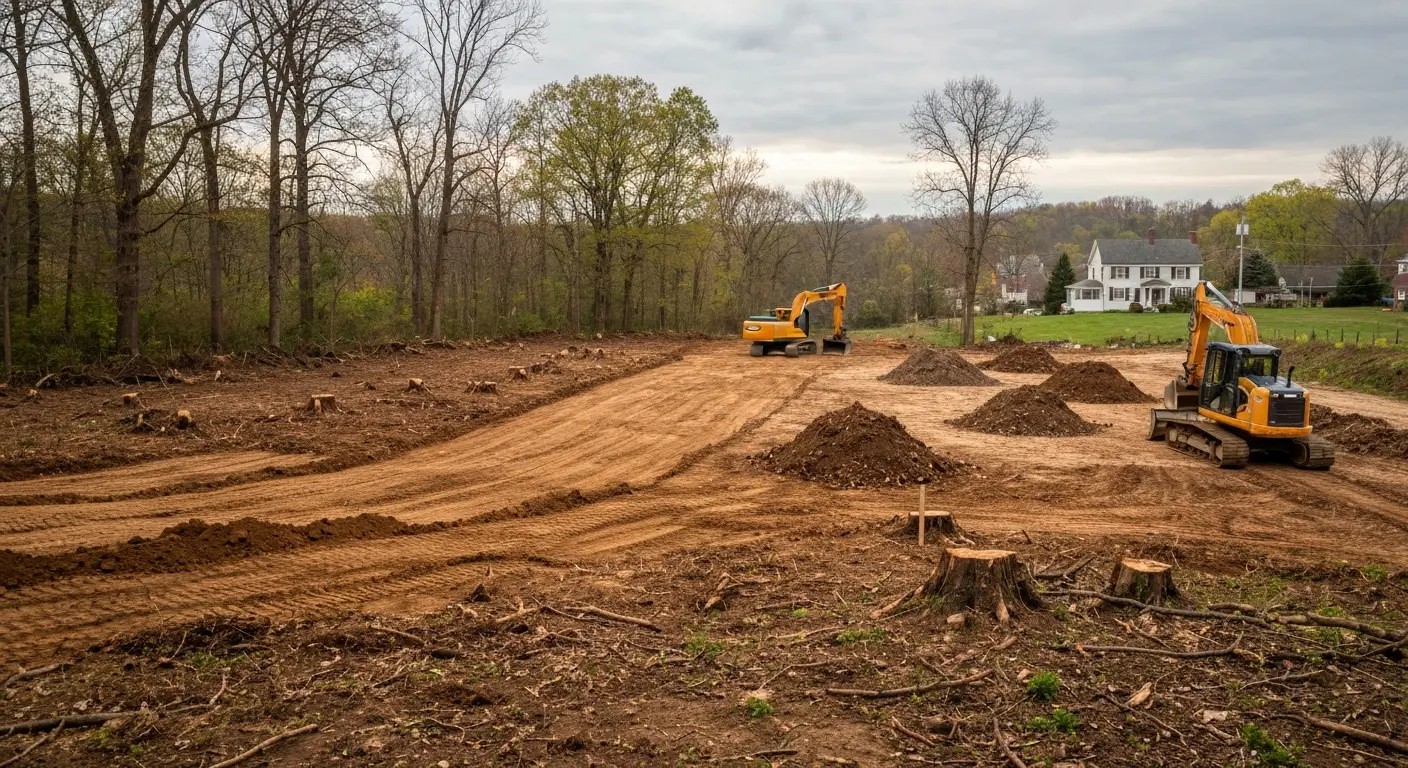 Land clearing in Butler County PA
