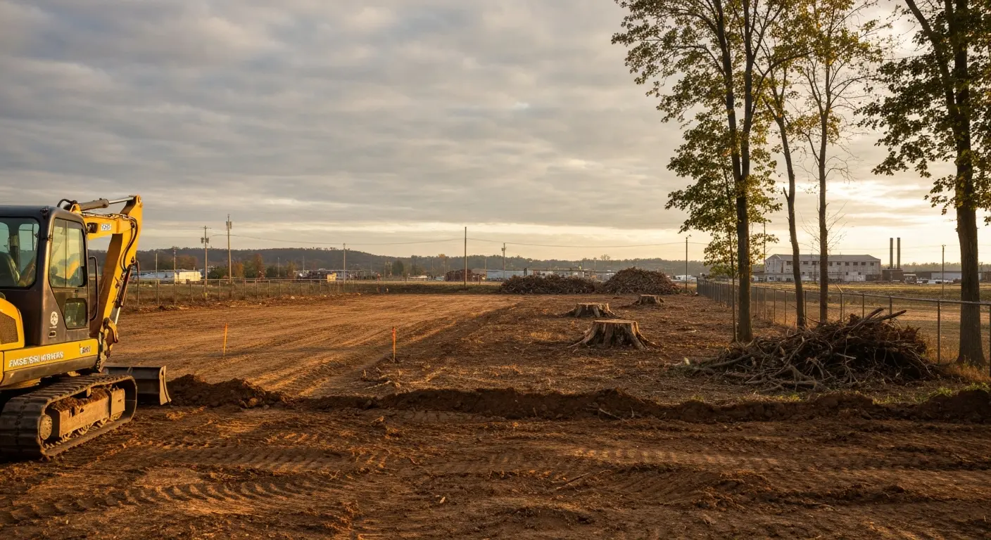 Commercial land clearing project