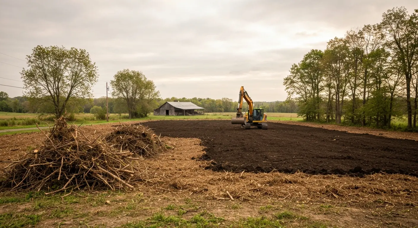 Land clearing in Venango County