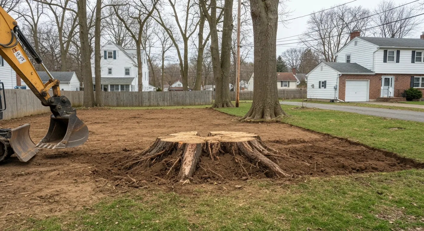 Complete stump removal