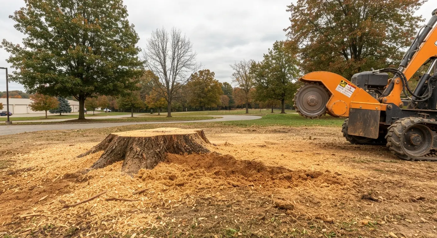 Commercial stump removal