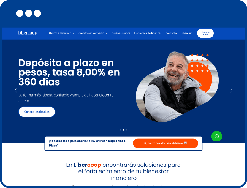 Sitio web Libercoop
