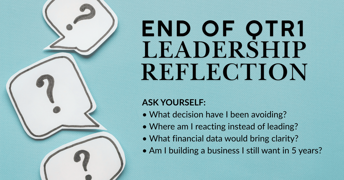 end of Q1 business reflection questions for women entrepreneurs