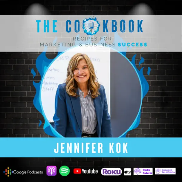 Jennifer Kok featured on The Cookbook Podcast discussing how to transition from managing to leading a business