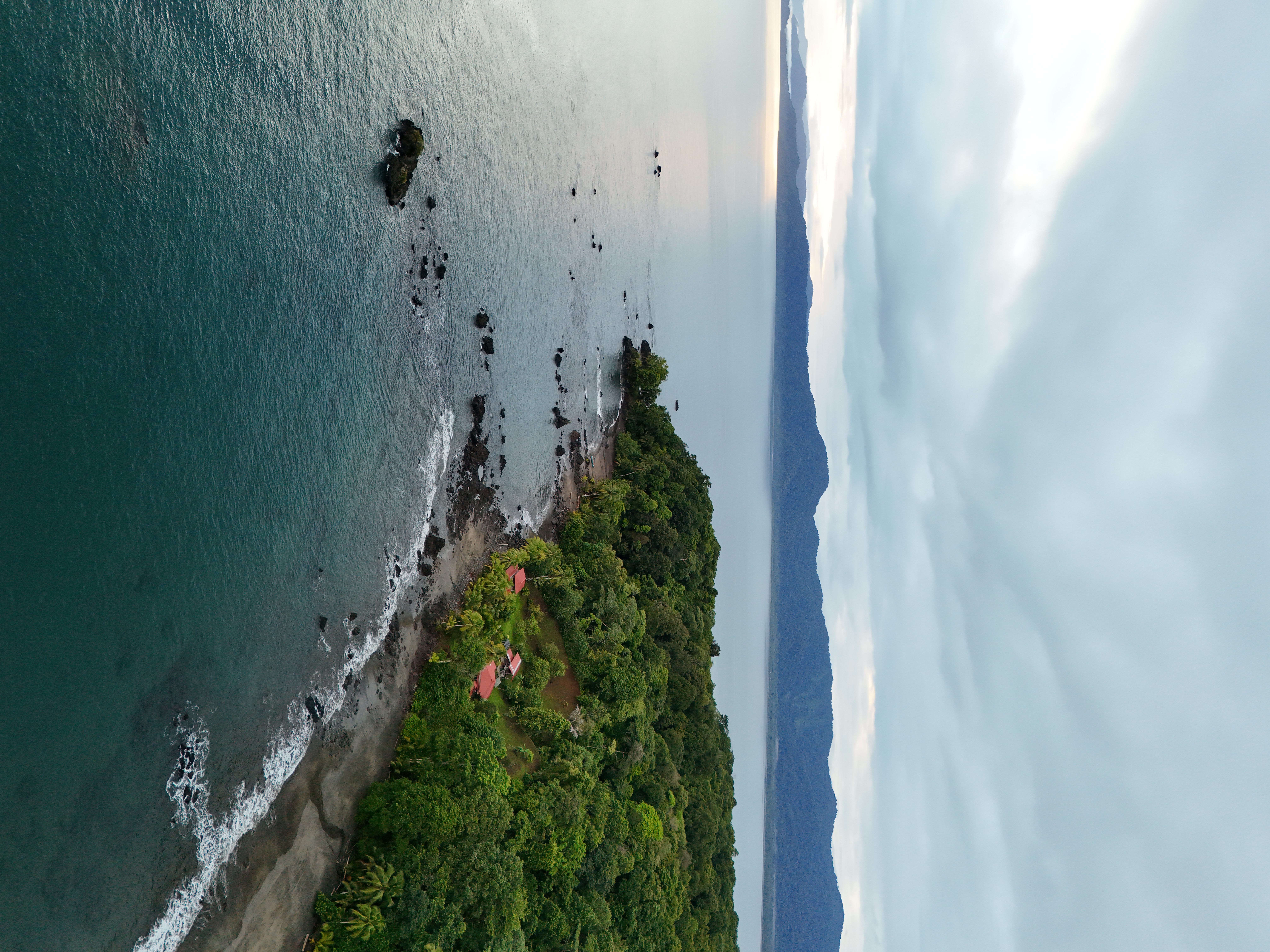 Aerial view of Playa Neverland