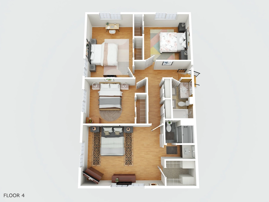 3D Floor Plan Example for Real Estate