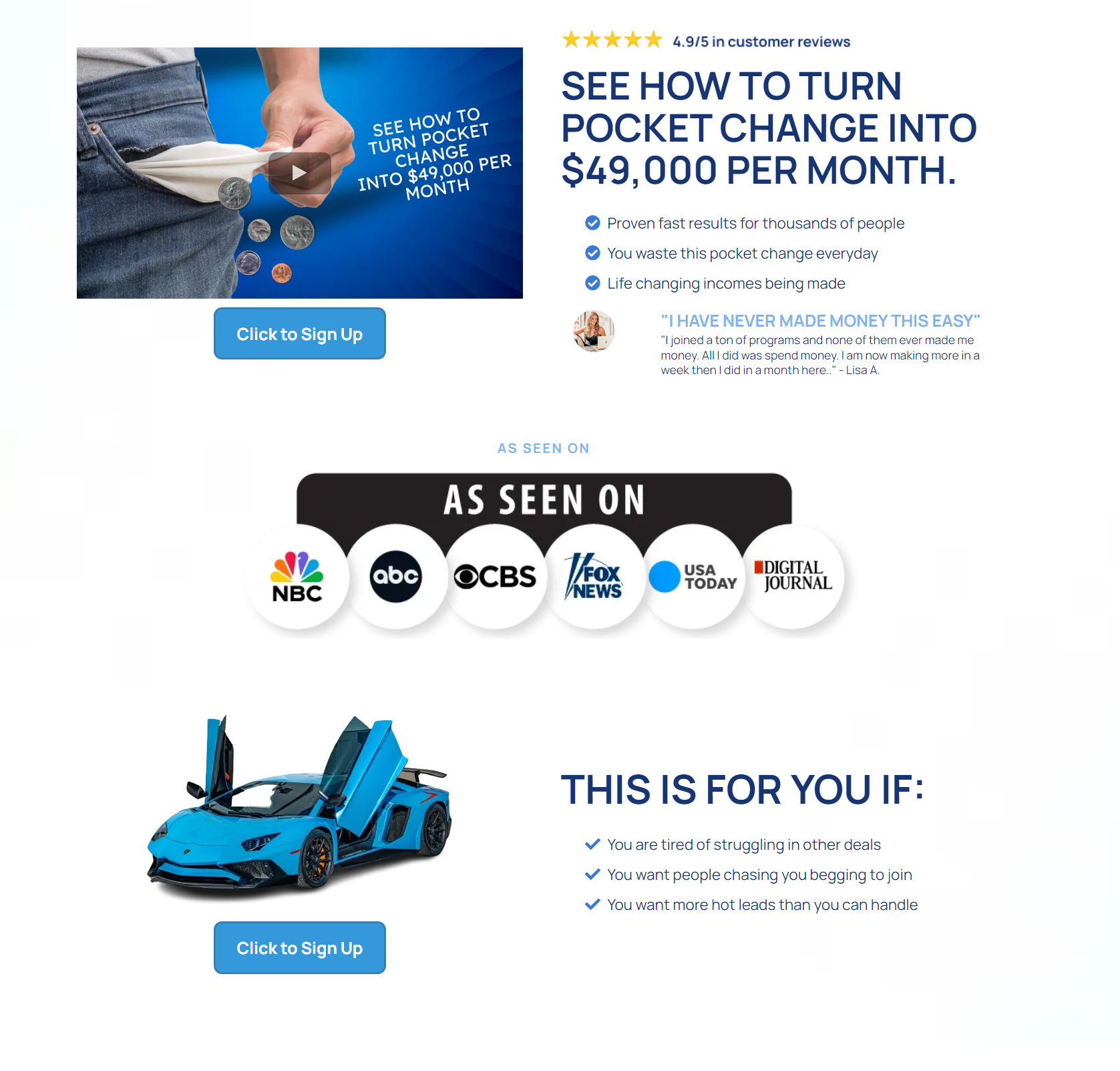 TURN POCKET CHANGE INTO A HUGE INCOME