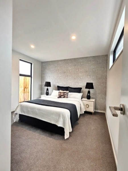 Crisp white wall finish by Christchurch-based painters