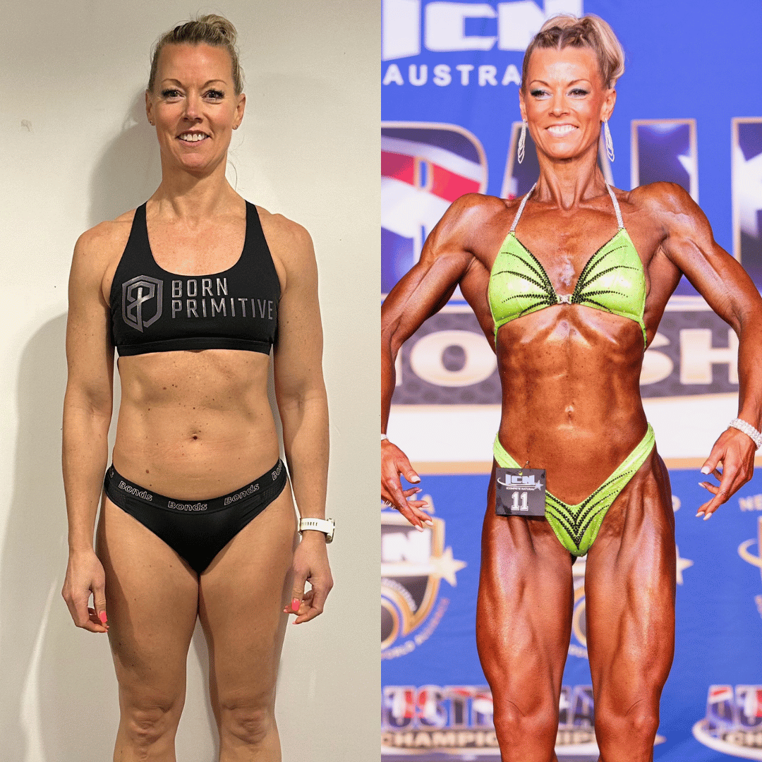 ICN Figure natural bodybuilding Over 40 Years Competition Prep