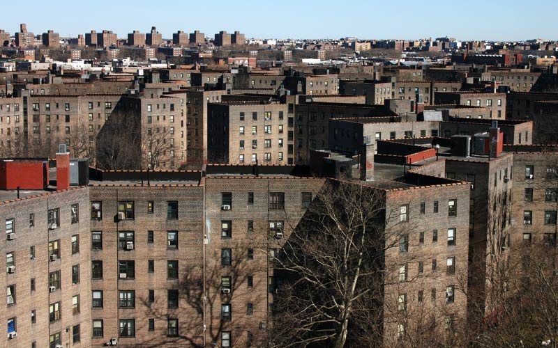 Aerial view of Queensbridge Houses